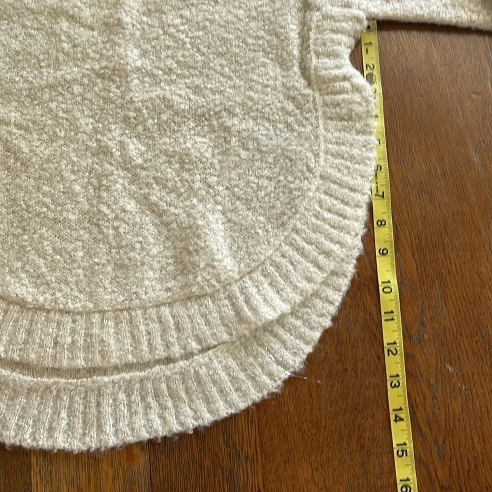 NWT Gap kids size XXL 14–16 cocoon pullover Ivory frost crewneck rounded bottom